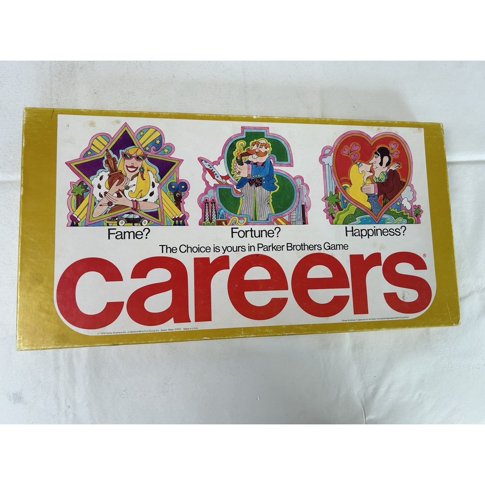 VTG 1976 Parker Brothers CAREERS BOARD GAME Only Missing The Instructions